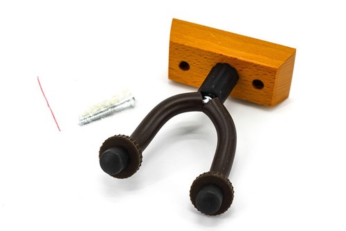 Gitarren wandhalter holz braun - gitarren-wandhalter,