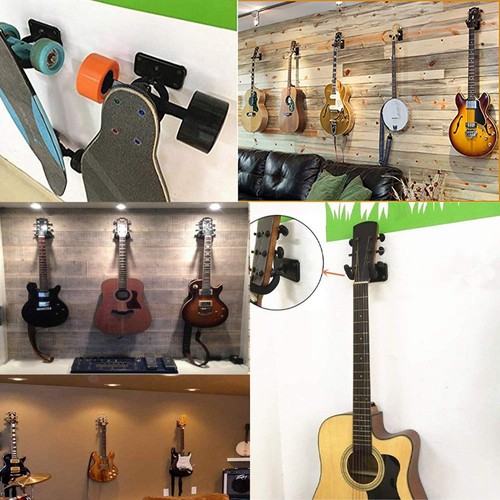Gitarren wandhaken schwarz - gitarren-wandhaken,
